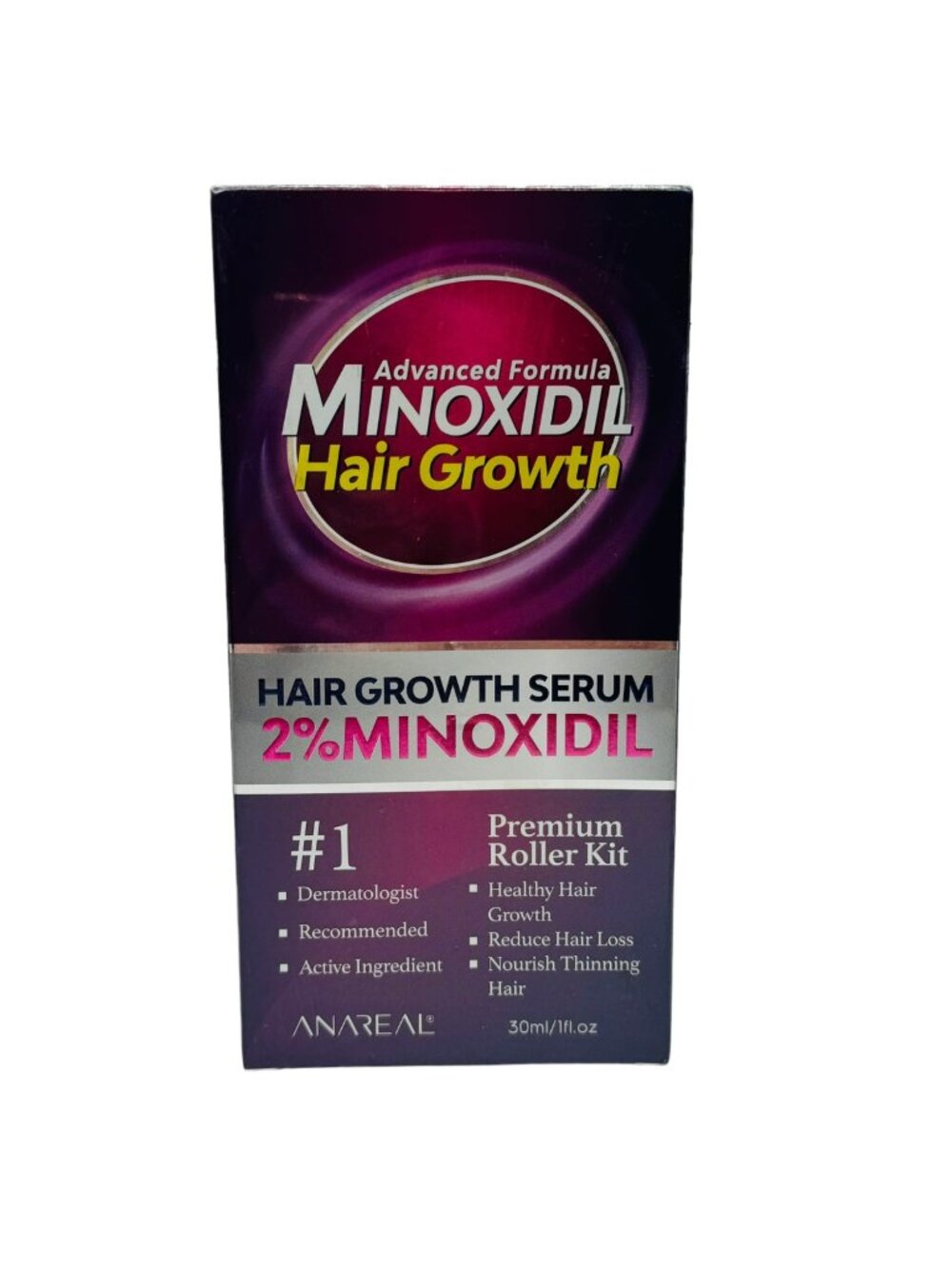 Advanced Formula Hair Growth hair growth serum 2% minoxidil, premium roller kit